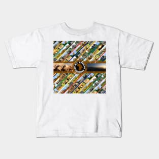 My African Adventure Wildlife Collage Kids T-Shirt